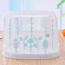 Сушилка для бутылочек для новорожденных, бутылочка для кормления, бутылочка для сосок, сушилка для бутылочек в форме цветка, пылезащитный чехол