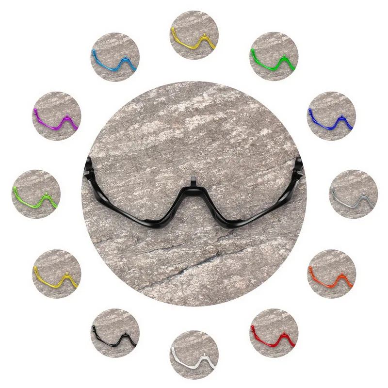 E.O.S Ganascia Di Ricambio In Gomma Siliconica Per Oakley Jawbreaker Asian Fit Oo9290 Oo9270 Scelta Multipla