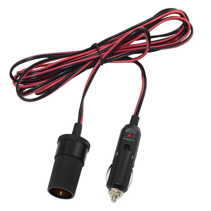 36W гнездо для автомобильного прикуривателя кабель переключатель гнездо расширения Мощность 3A/1.5A 3M провода 12 V-24 V Заменить аксессуары для замены