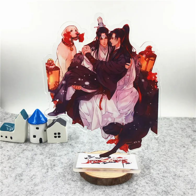 Аниме Mo Dao Zu Shi акриловые подставки Wei Wuxian Lan Wangji фигурка модель держатель пластины аниме вокруг фанатов подарок - Цвет: E