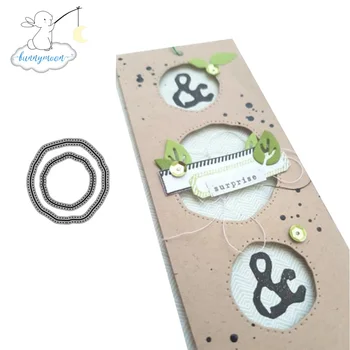 

CH Irregular round Metal Cutting Dies 3D DIY Scrapbooking Carbon Sharp Craft Die Photo Invitation Cards Decoration