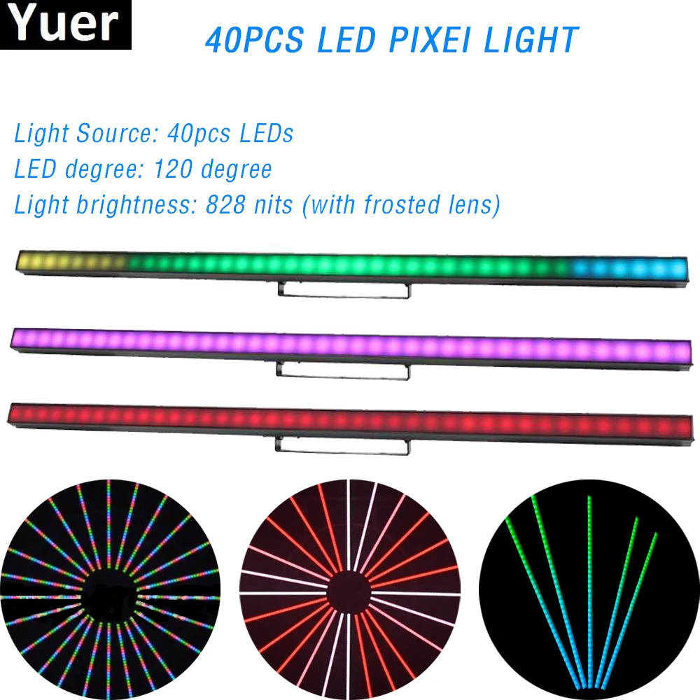 DJ Disco сценический пиксельный светильник 40X0.5W SMD 5050 RGB светодиодный