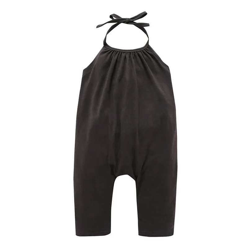 Подтяжки для девочек, цельные подтяжки для одежды, брюки, одежда на лямках, детские брюки и подтяжки с открытой спиной - Цвет: Black