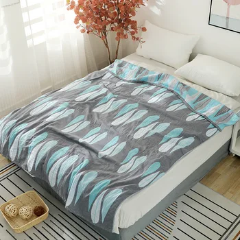 

Summer six-layer gauze towel quilt cotton single double towel quilt cover blanket summer air conditioning quilt cover LB62901