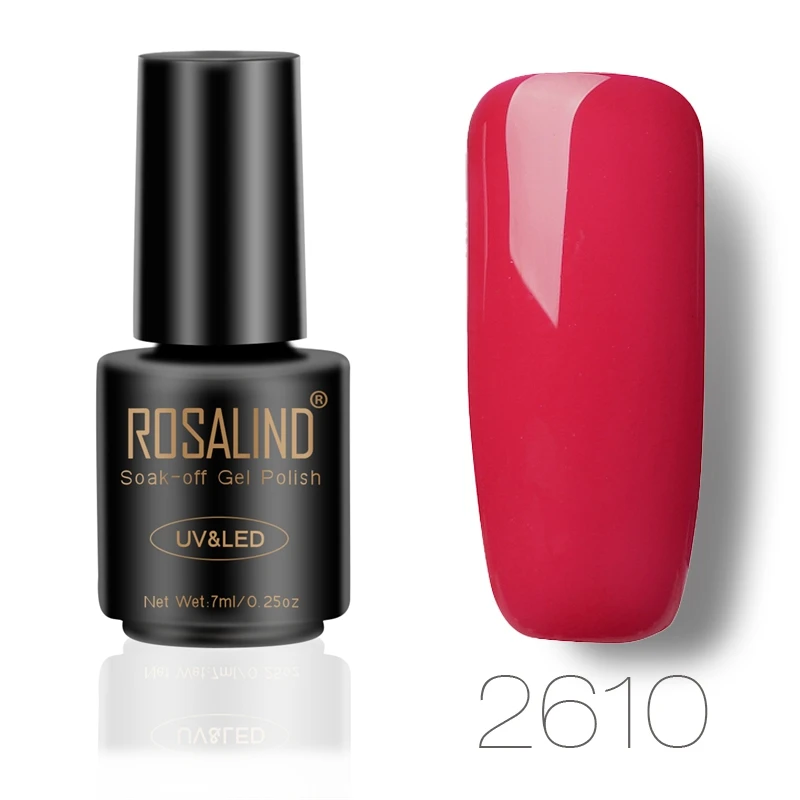 RA2610 ROSALIND Гель-лак для ногтей Красный бриллиант блестящий гель Полупостоянный УФ все для маникюра гибридные лаки для дизайна ногтей - Цвет: RA2610