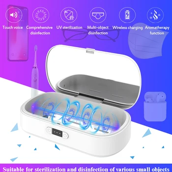 

Portable UV Sanitizer Box Ultraviolet Light Face Mask Mobile Phone Home Sterilizer Box Multi-function Bacteria Disinfection Box