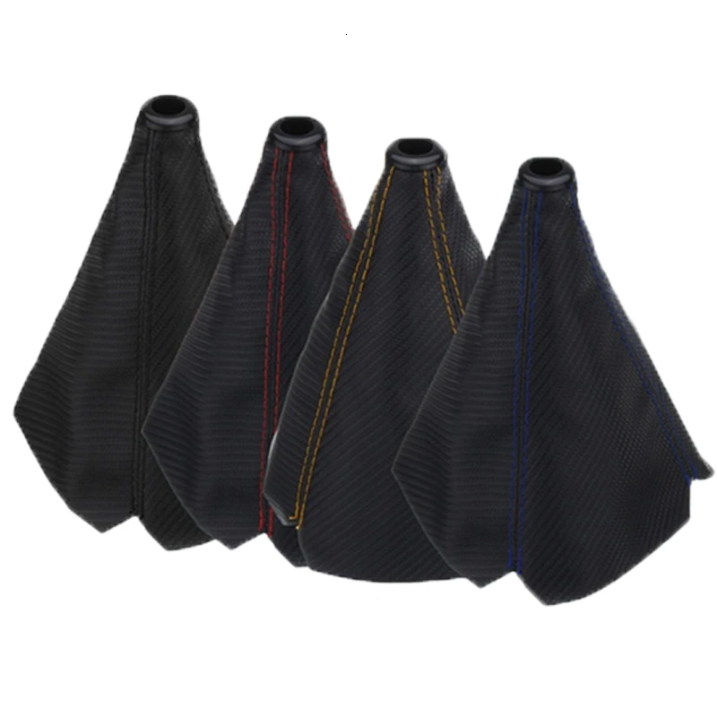 Universal Carbon Fiber Leather Manual Shift Knob Car Style Car Modified