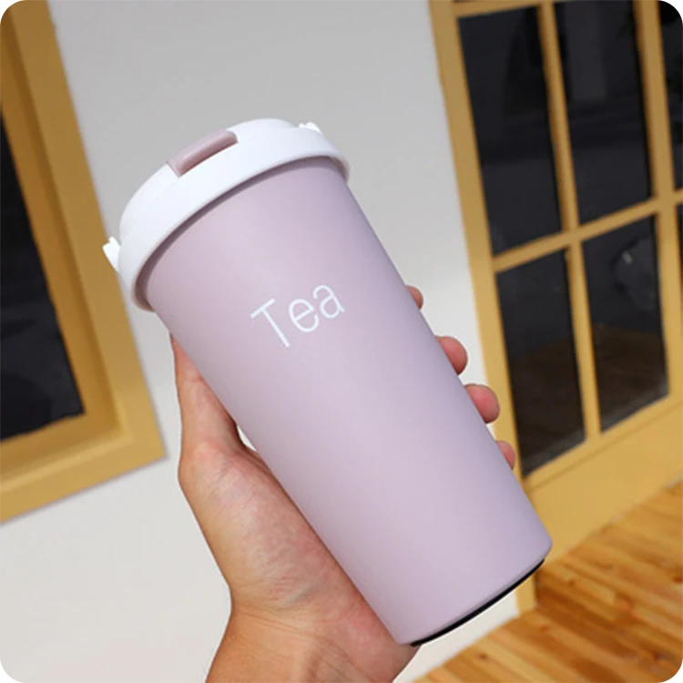 Transhome Coffee Thermos Mug Coffee Cup Stainless Steel Vacuum Cup 500ml Thermos Cup With Handle Coffee Mug Thermo Cups Bottle