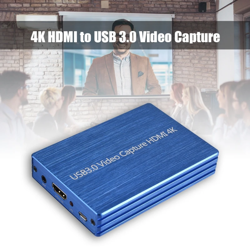 Игровая карта захвата для HDMI USB 3,0 4K Портативный Аудио Видео ключ с петлей-выход