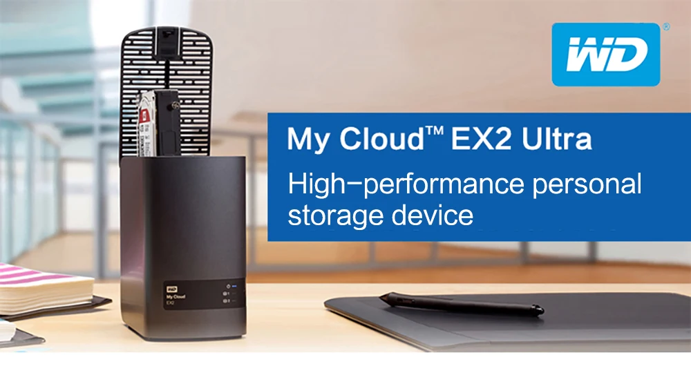 Western Digital My Cloud EX2 Ultra 4 ТБ Cloud Storage Network жесткий диск NAS сетевое хранилище Cloud WDBVBZ0120JCH сервер хранения