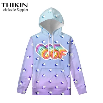 

THIKIN Stars OFF Pattern Fashion Oversized Hoodie Women/Men Harajuku Sweatshirts Hooded Pullover Sweatershirts Streetwear Custom