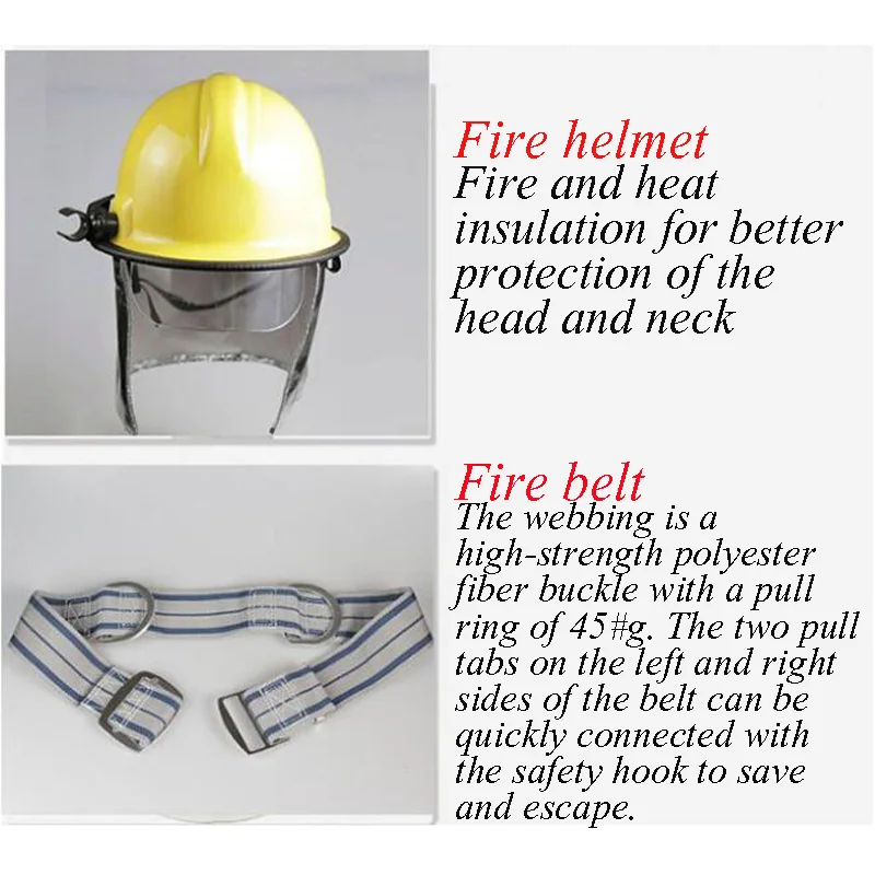 5 шт/лот CE Пожарный Спецодежда огнестойкая защитная одежда шлем оборудование подготовки DTZ001