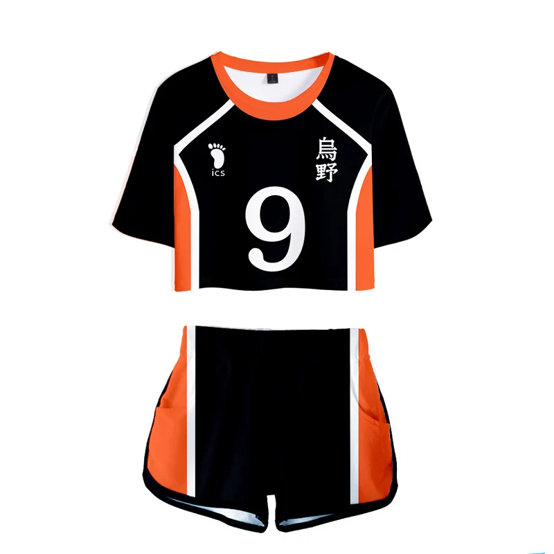 Cosplay&ware Anime Haikyuu Cosplay Costume Hinata Shoyo Shirt Shorts Nishinoya Yuu Sports Karasuno Koukou High School Volleyball Club Women -Zentai shop online H4ae955fc7dd14ca29827dee9a662f393I.jpg