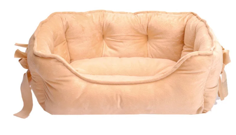 khaki dog bed