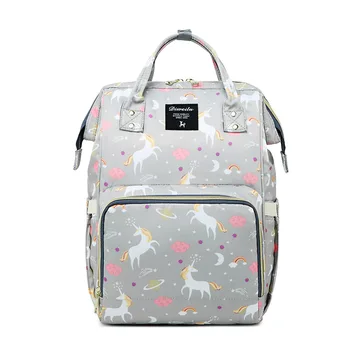 

Manufacturers Wholesale Diaper Bag Multi-functional Large-Volume Diaper Bag Mummy Bag Waterproof Shoulder Mommy Bag Cross Border