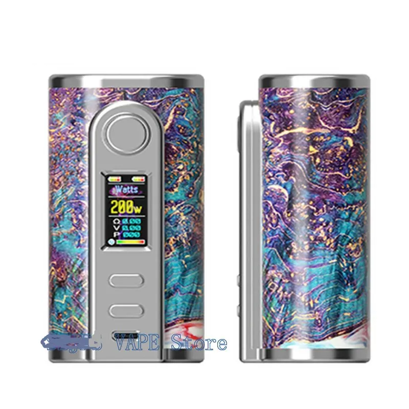 SXK gaea стабилизированный деревянный мех BF Squonk Mod Двойной 18650 200 Вт Регулируемая 7 мл сжимаемая бутылка электронная сигарета vape VS Yiloong fogger