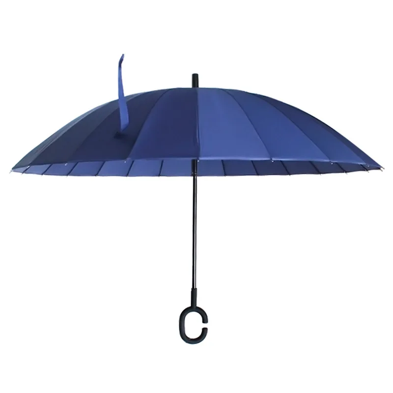

Umbrella Currently Available Wholesale Umbrella Shining 24 Bone C- Shaped Handle Straight Umbrella Top Grade Creative shang wu s