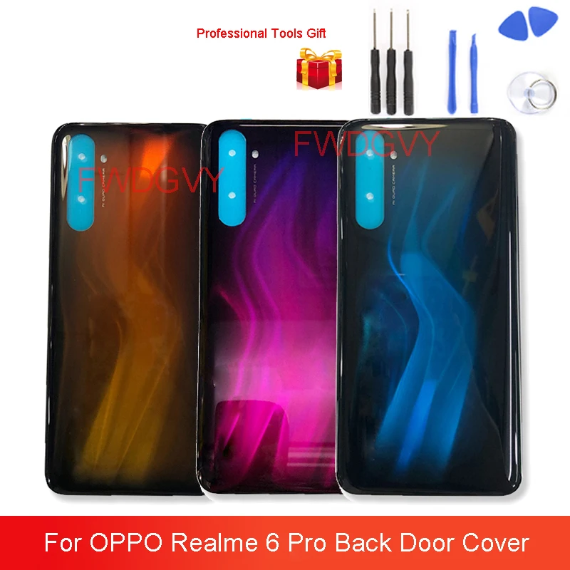 Оригинальная задняя крышка для OPPO Realme 6 Pro батарейного отсека сменный чехол