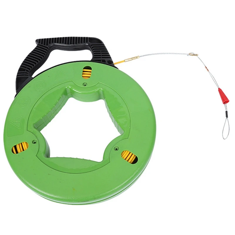 Plastic-Coated Electrician Glass Fiber Fish-Shaped Cable Puller Dark Pipe Threader Through Wall Line | Обустройство дома