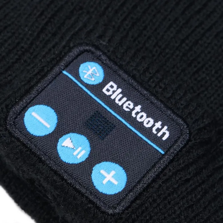 Quente da Música do Bluetooth Alto-falante sem Fio Fone de Ouvido Bluetooth para Iphone Chapéu Gorro Boné Mini Bluetooth Receptor Áudio Música - Image 2