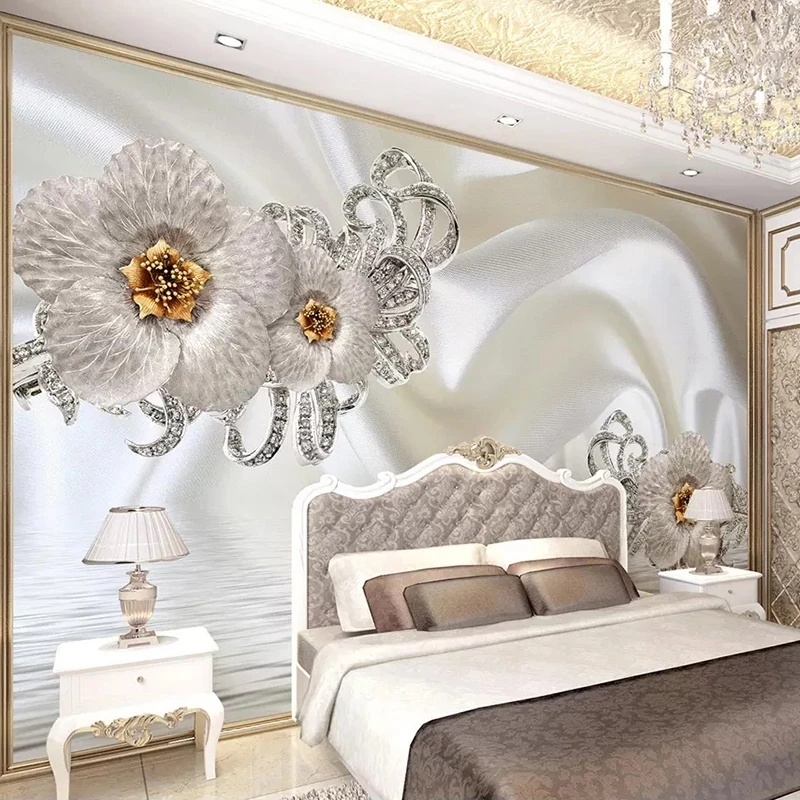 Other DIY & Tools Custom Mural 3D Self Adhesive Wallpaper Modern Silk