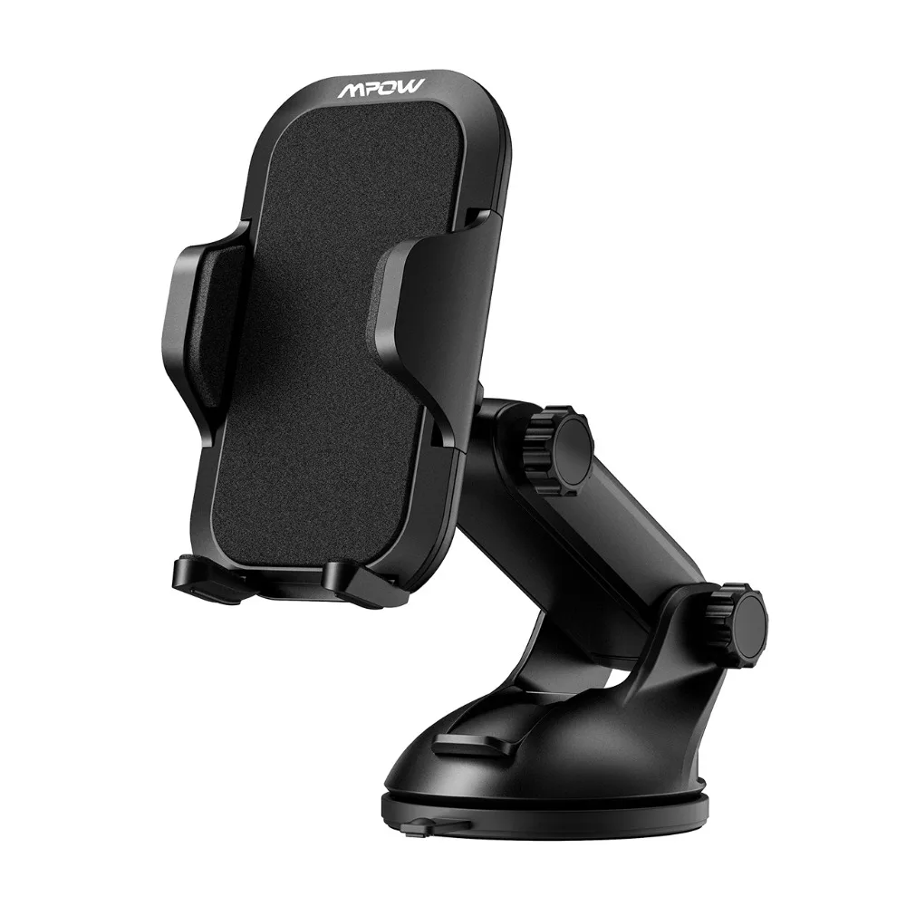Mpow New CA076 Car Mount Grip Dashboard Adjustable Car Phone Holder Universal Cradle Windshield Holder Stand GPS Car Phone Mount (6)