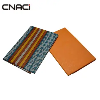 

CNACI Ghana Kente Fabric Veritable Wax Block Print Fabric 2+2 Yards Tissu Africain Nigeria Polyester Wax African Ankara Fabrics
