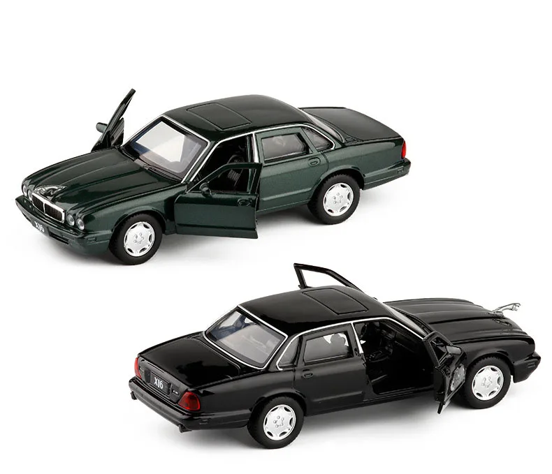 1/36 04 XJ6 Моделирование игрушечных транспортных средств Сплав Вытяните назад мини-автомобиль Реплика авторизованные оригинальные фабричные модельные игрушки, коллекционные