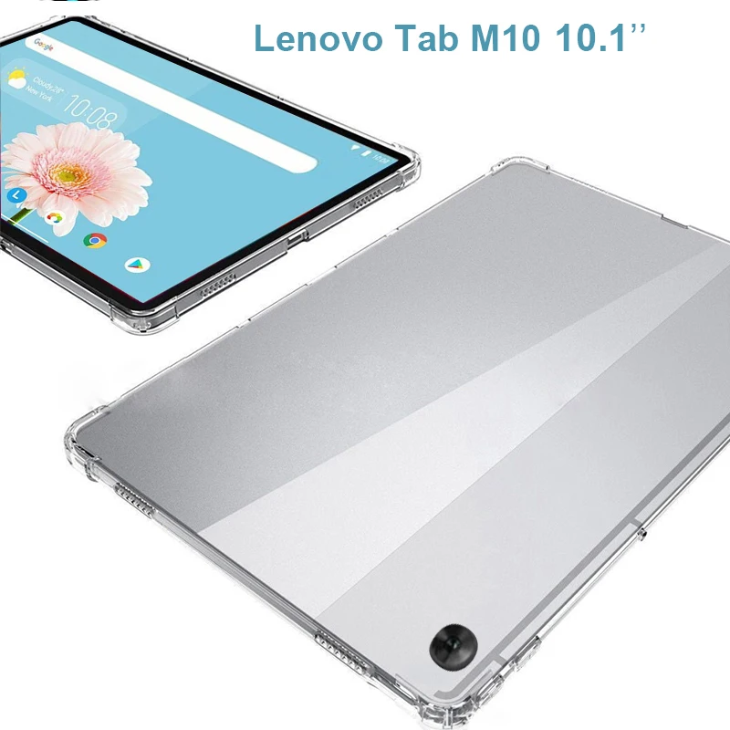 Чехол для Lenovo Tab M10 HD M 10 мягкий чехол из ТПУ 1 дюйма искусственная задняя крышка