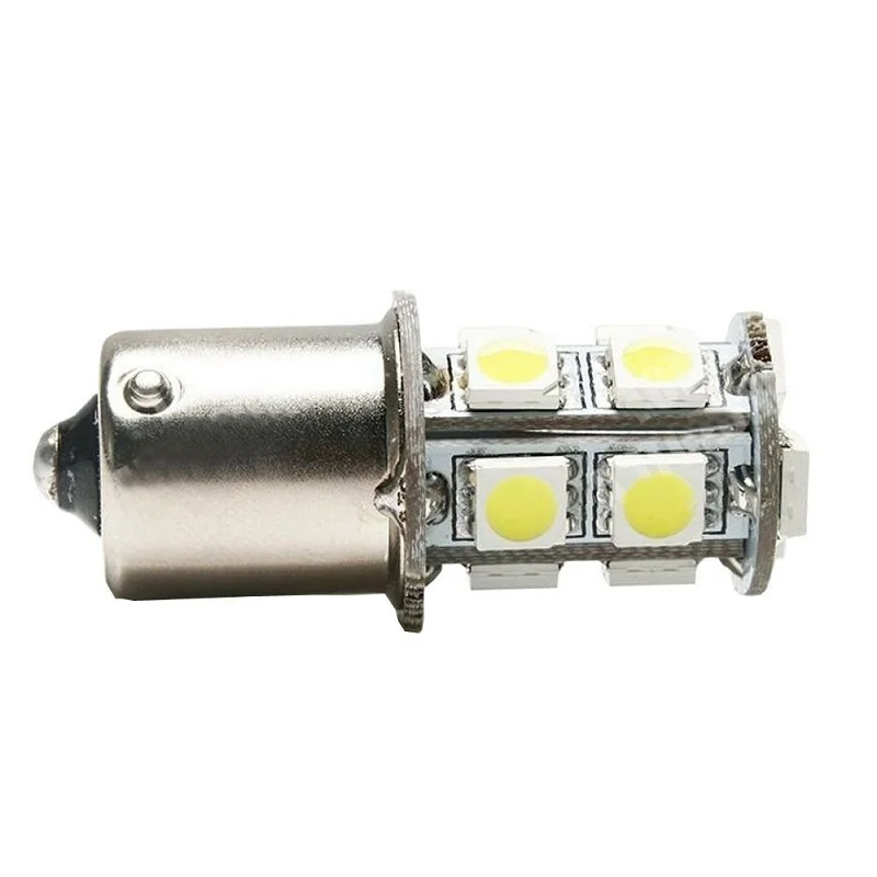 Free Shipping 100X 12V 1156 BA15S P21W 13 SMD 5050 13 LED 13smd Brake Tail Light Bulb Lamp Auto led Car bulb light