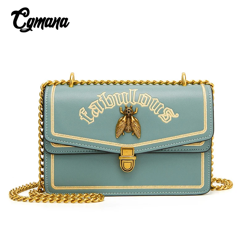 

Women Fashion Shoulder Bag Famous Designer Leather Crossbody Bags For Women Bee Casual Handbag Female Small Flap Messenger Bag