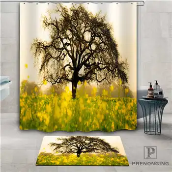 

Custom beautiful tree (1) Waterproof Shower Curtain Doormat Home Bath Bathroom Polyester Fabric Multi Sizes#2019-01-12-307