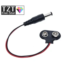TZT 90 DC 9V Batterie taste power stecker für Arduino Mega 2560 1280 UNO R3 132 9V batterie schnalle