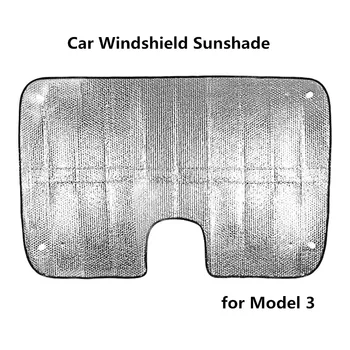 

Car Windshield Sunshade Summer Sun Shade Visor Cover For Tesla Model 3 Front Rear Car Anti Snow Ice UV Protected car-styling