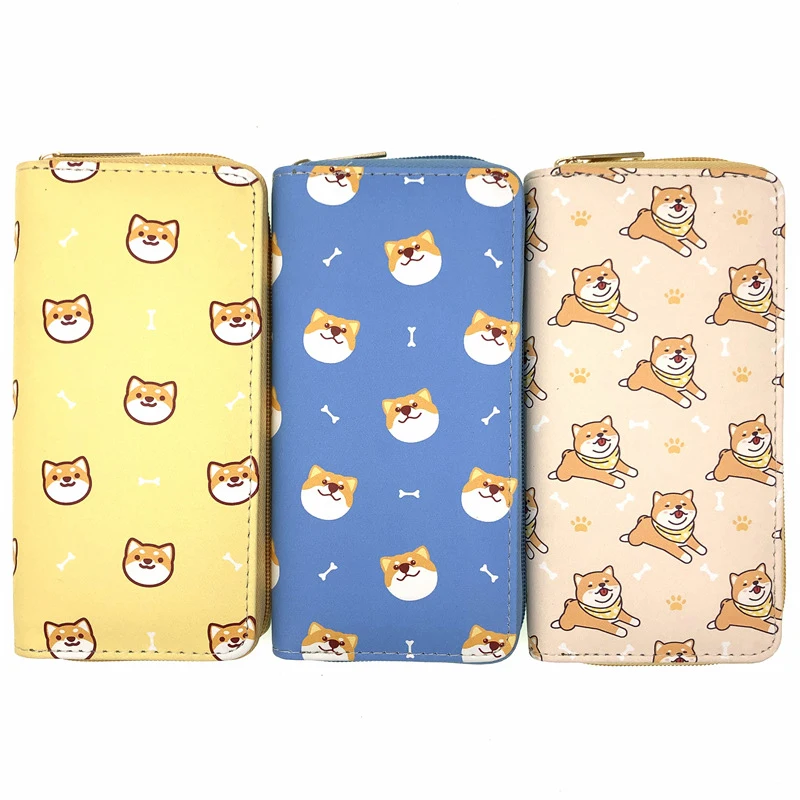 Shiba Inu Wallet Holders Wallets Japanese Kawaii Womens Purse Shiba