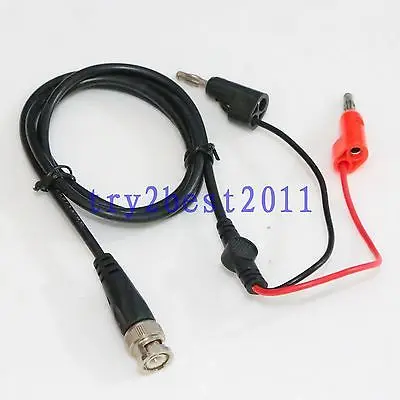 

DHL/EMS 50 Sets BNC male Q9 to Double Banana Plug Test Probe Cable Leads 100CM -C1