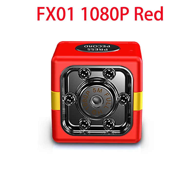 FX01 1080P Red Мини-камера FX01 HD 1080P с датчиком ночного видения, видеокамера, движения, DVR, микро камера, Спортивная DV видео, маленькая камера, Cam Sq11 720p - Цвет: FX01 1080P Red