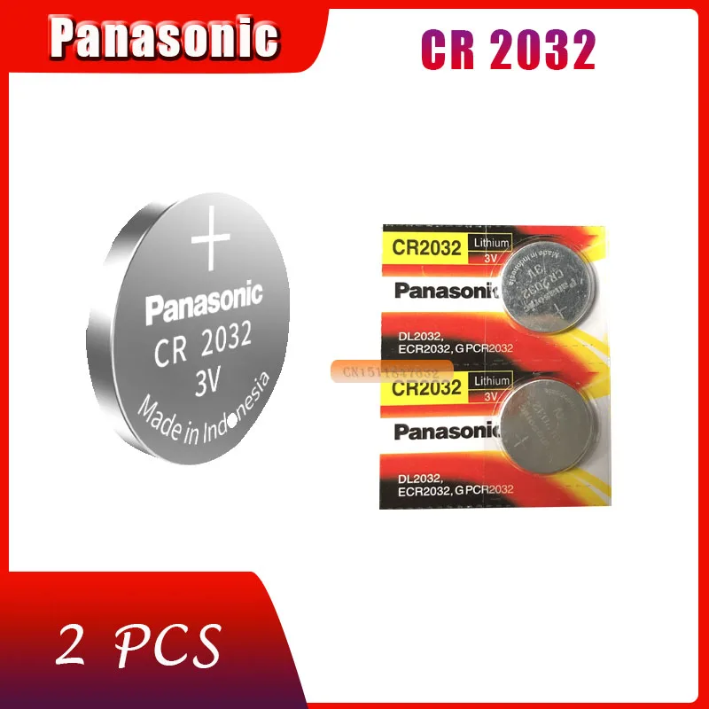 2 X оригинальный Фирменная Новинка батарея для PANASONIC cr2032 В 3 в кнопки сотового Миниатюрный элемент питания часы компьютер cr 2032