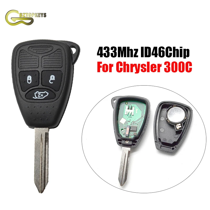 CY0010 дистанционный Автомобильный ключ 2 3 кнопки ID46 чип 433 МГц для Chrysler C300 2005-2008 брелок без ключа