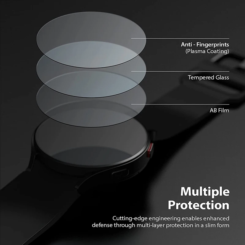 Tempered Glass Screen Protector for Samsung Galaxy Watch 4 , 44mm, 40mm,Classic Clock Cover Protection，Smart watch Accessories