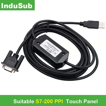 

New USB Version for S7-200 PLC Cable 6ES7 901-3DB30-0XA0 PC/PPI Data Program Conveter Adapter 3m USB Cable for Win 7/XP + Driv