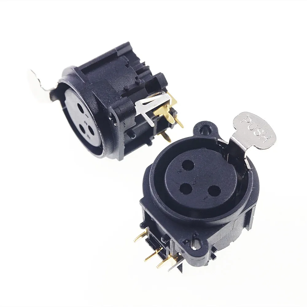 conector de 3 posicoes xlr conector 05