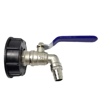 

BEAU-IBC Ball Outlet Tap Tank 3/4 inch Food Grade Drain Adapter 1000L Tank Rainwater Container Brass Hose Faucet Valve