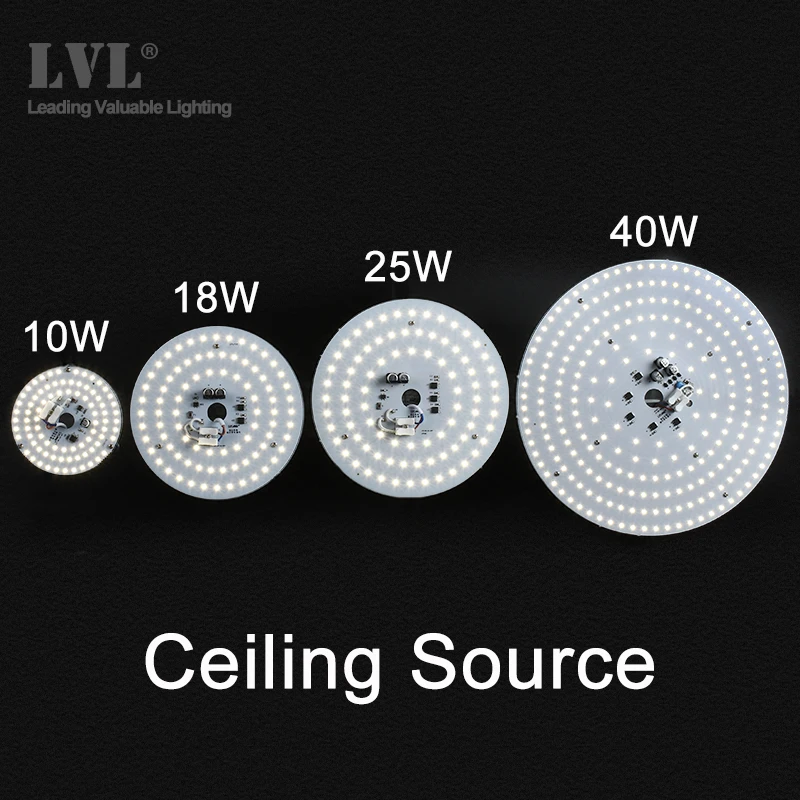 

LED Ceiling Light 6/10/18/25/40W Retrofit Ceiling Lamp Source For Replacemen Living Room Kitchen Bathroom Led Ceiling Lighting