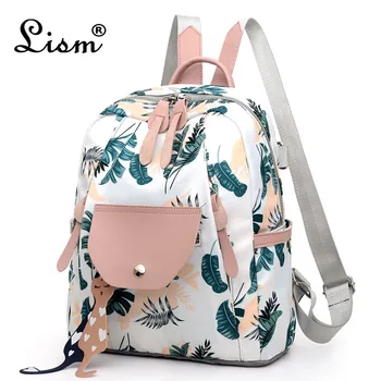 

Women backpack flower print school backpacks for teenage girls 2019 Nylon backpacks lady daily travel bag shoulder bags