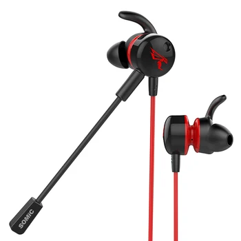 

Somic G618I In-Ear Earphone with Dual Microphone Mic 3.5mm Stereo Wired Headset for PUBG Gamer for Mobile Phone PC Computer