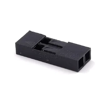 

100Pcs Dupont Plastic Shell 2Pin 2.54mm Dupont Connector 2P