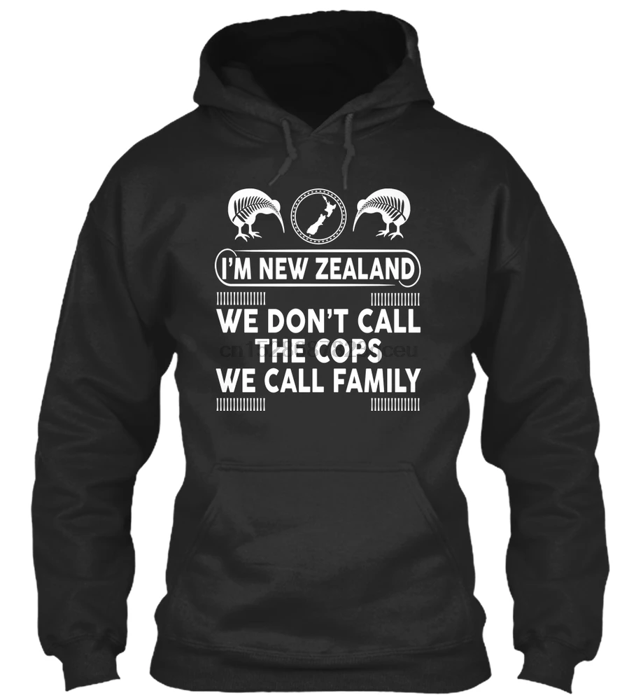 Мужская толстовка с длинным рукавом I'M NEW ZEALAND 05 женская уличная одежда |