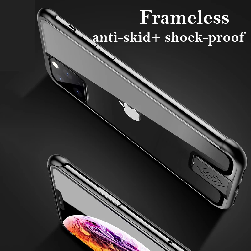 Безрамное алюминиевое чехол-бампер для телефона для iPhone 11 11 Pro MAX XS XR Coque очки с металлической оправой чехол для iPhone 8 7 Plus чехол