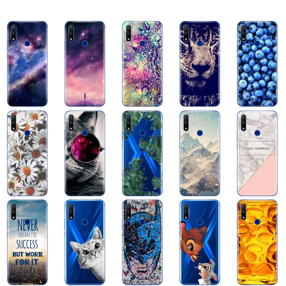 Силиконовый чехол для huawei honor 9x мягкий из ТПУ задняя крышка premium с отверстием